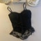 Y2K Lace Corset Crop Top Womens Bandage Camisole Tank With Sculpting Fit 6