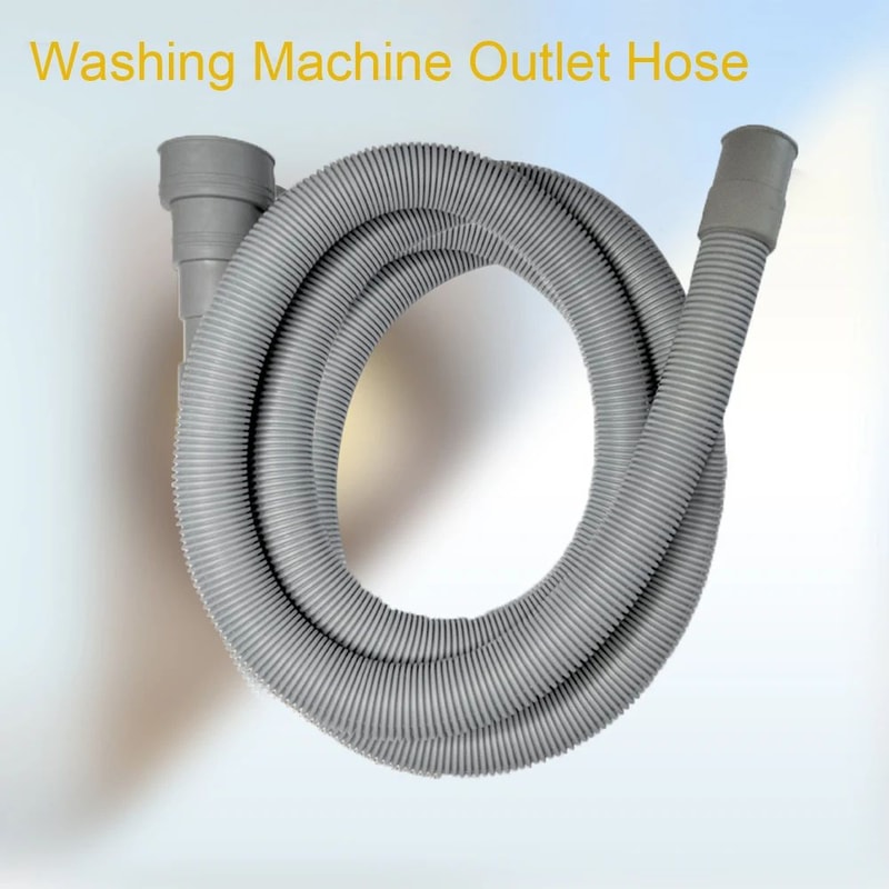 Universal Washing Machine Drain Hose Extension Kit Flexible Corrugated Dishwasher Drain Hose With 2