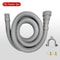 Universal Washing Machine Drain Hose Extension Kit Flexible Corrugated Dishwasher Drain Hose With 6