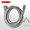 Universal Washing Machine Drain Hose Extension Kit Flexible Corrugated Dishwasher Drain Hose With 5