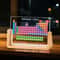 Acrylic Periodic Table With Real Elements And Wooden Base 2