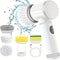 Cordless Electric Spin Scrubber With 5 Interchangeable Brush Heads 0