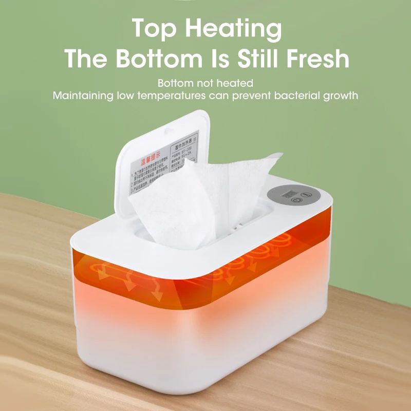 Portable Baby Wipe Warmer With LED Display USB Power TravelReady Portable Wipe Warmer And Auto Di 1