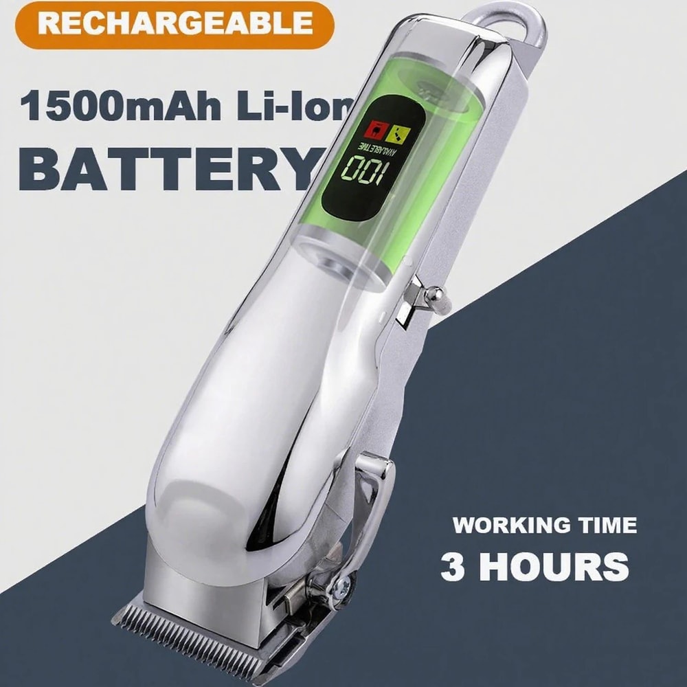 QuietCut Pro Cordless Dog Grooming Clipper Kit LowNoise Rechargeable Pet Hair Trimmer With Scissor 2