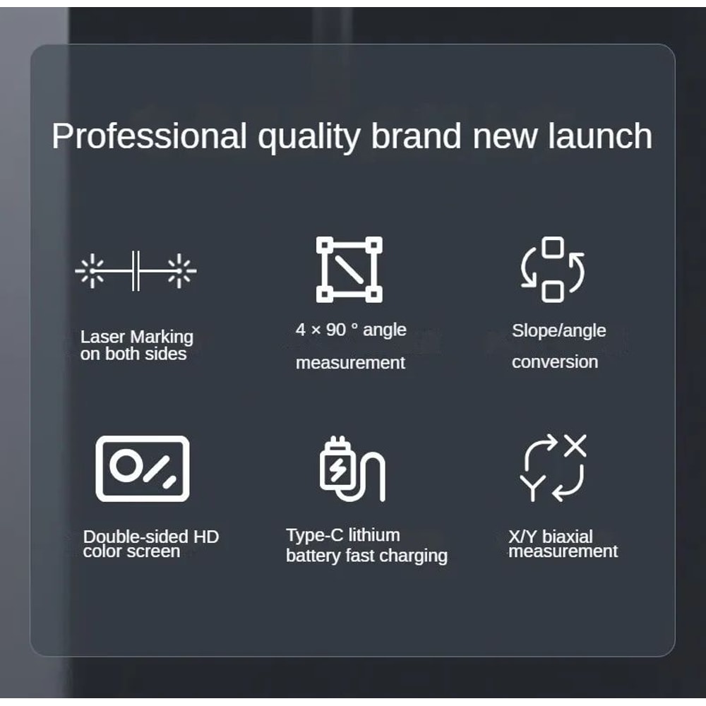 Precision Digital Angle Master Digital Inclinometer Protractor Tool 8
