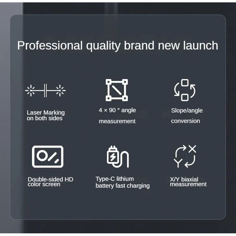 Precision Digital Angle Master Digital Inclinometer Protractor Tool 8