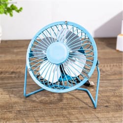 4-inch metal usb desk fan – portable mini cooling fan for home, office & travel