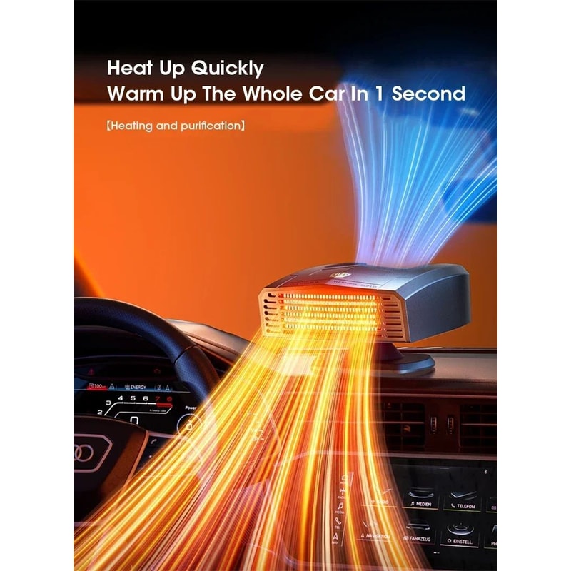 12V Portable Car Heater Defroster Defogger With 360 Rotating Vent 9
