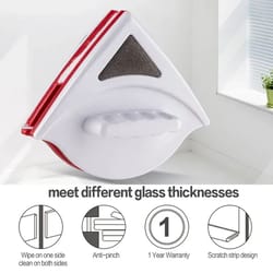 magnetic window cleaner with automatic water discharge – double-sided glass wiper for streak-free shine