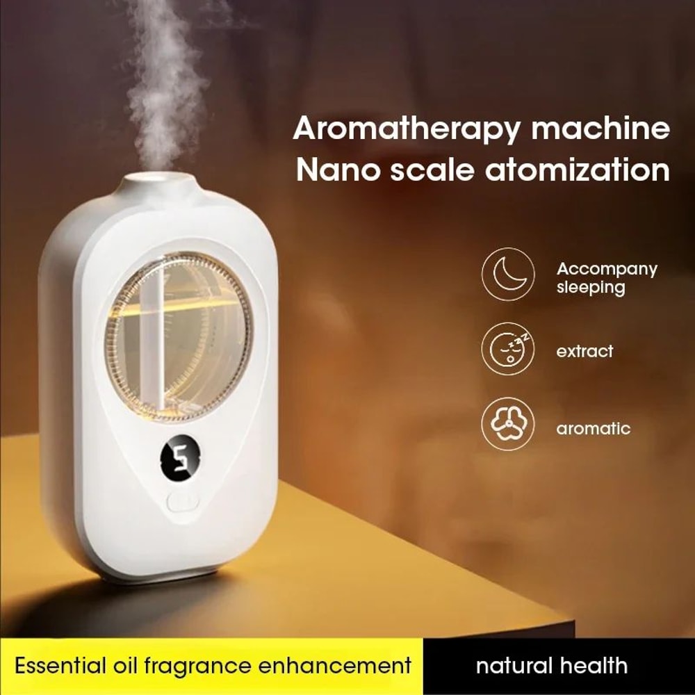 WallMounted Smart Essential Oil Diffuser Rechargeable Automatic Air Freshener For Home Bathroom 2