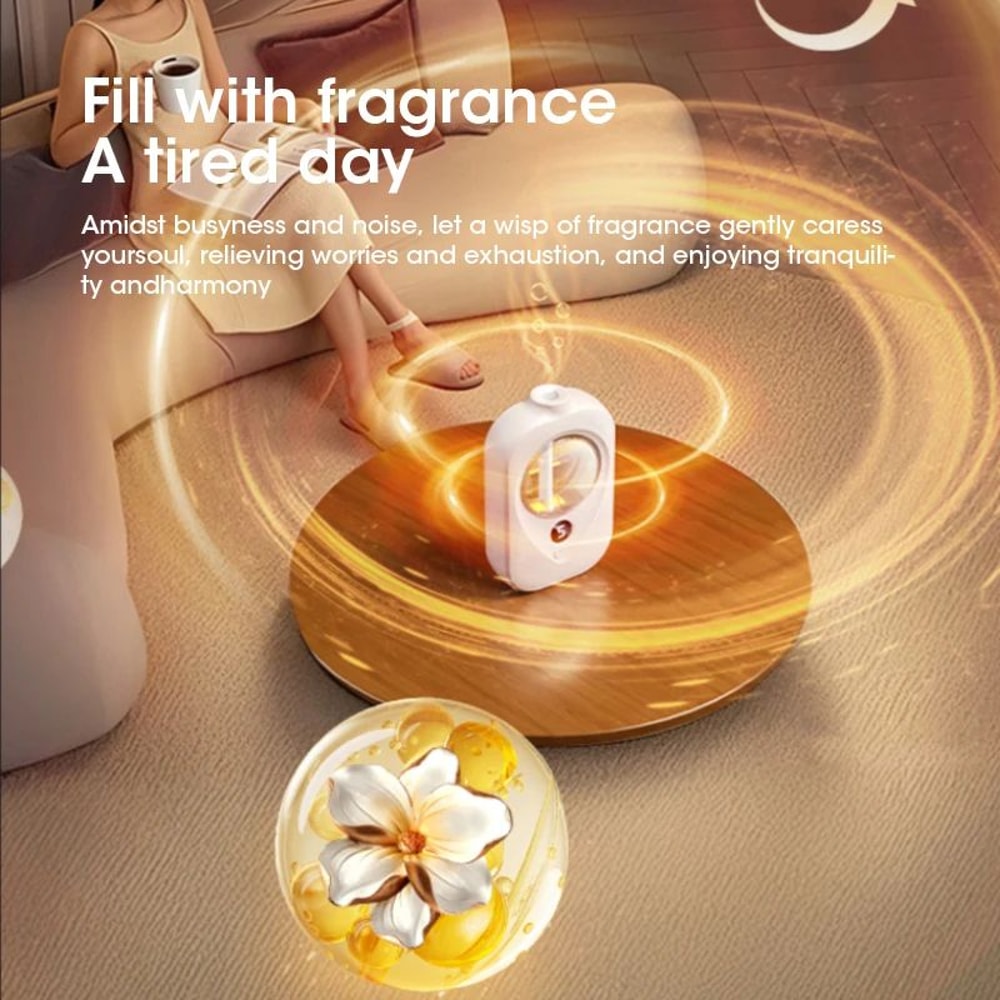 WallMounted Smart Essential Oil Diffuser Rechargeable Automatic Air Freshener For Home Bathroom 5