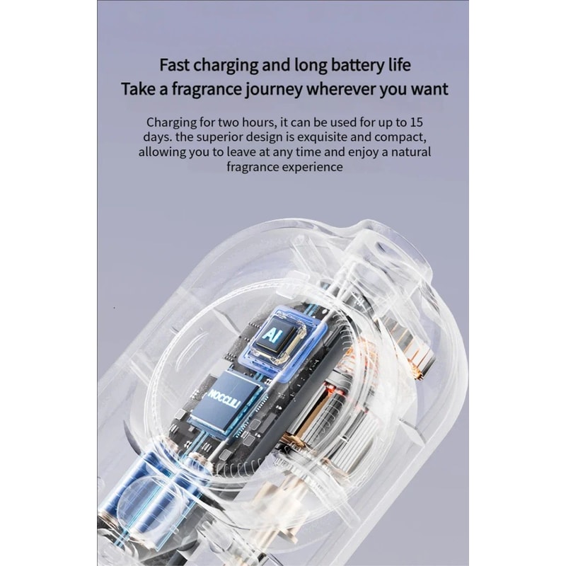 WallMounted Smart Essential Oil Diffuser Rechargeable Automatic Air Freshener For Home Bathroom 13