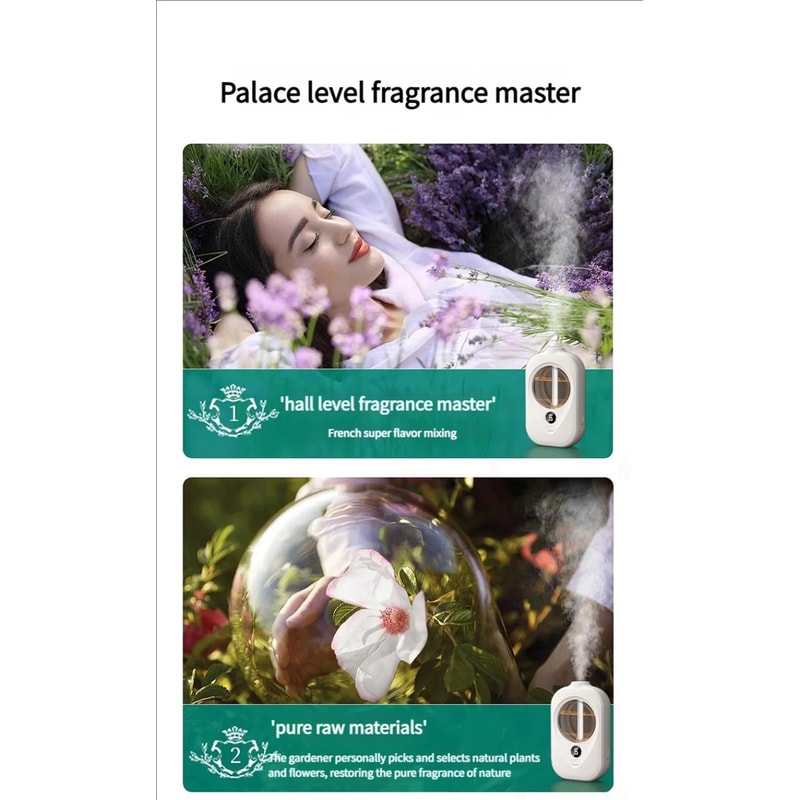 WallMounted Smart Essential Oil Diffuser Rechargeable Automatic Air Freshener For Home Bathroom 15