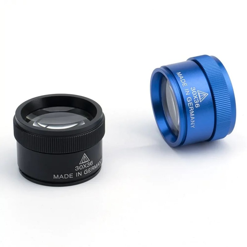 30X Jewelers Loupe Pocket Magnifying Glass With LED UV Light Portable Precision Magnifier For Coi 0