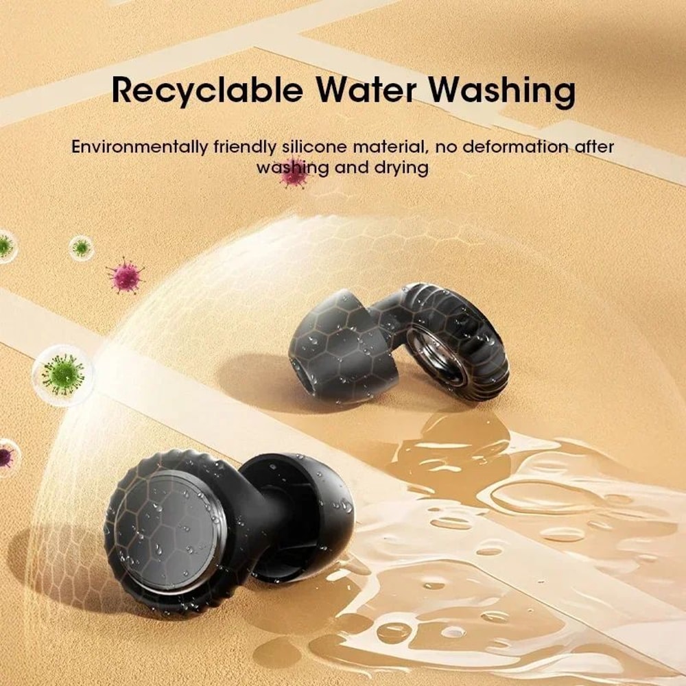 SoftFit Reusable Silicone Earplugs For Sleeping Studying Travel Comfortable Noise Blocking Ear Pr 4