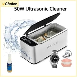 500ml ultrasonic cleaner 50w for glasses, jewelry & dentures - deep-clean home ultrasonic cleaning machine