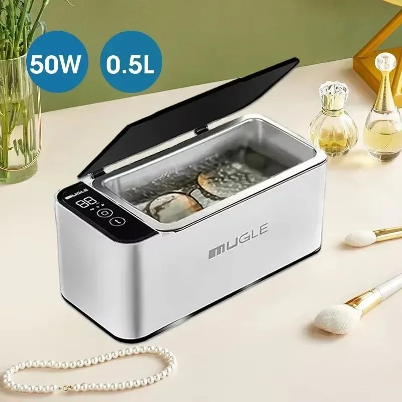 500ml Ultrasonic Cleaner 50W For Glasses Jewelry Dentures DeepClean Home Ultrasonic Cleaning Mach 5