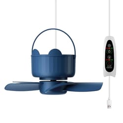 whispercool usb ceiling fan with timer & 3-speed control for baby rooms and small spaces