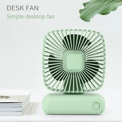 portable usb fan – handheld mini fan with 3 speeds, quiet rechargeable desk fan