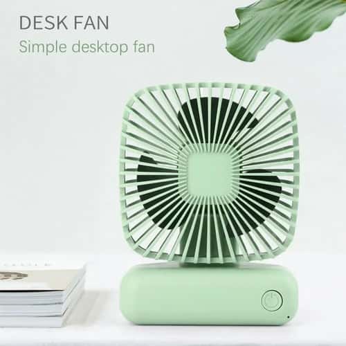 Portable USB Fan – Handheld Mini Fan with 3 Speeds, Quiet Rechargeable Desk Fan