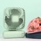 Portable USB Fan Handheld Mini Fan With 3 Speeds Quiet Rechargeable Desk Fan 7