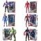 Marvel Superhero PVC Action Figure With Movable Joints Luminous Chest SpiderMan Hulk Iron Man 2