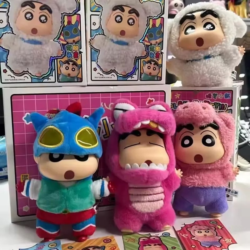 Crayon Shinchan Blind Box Party Outfit Figure Anime Mystery Box Collectible Toy 4