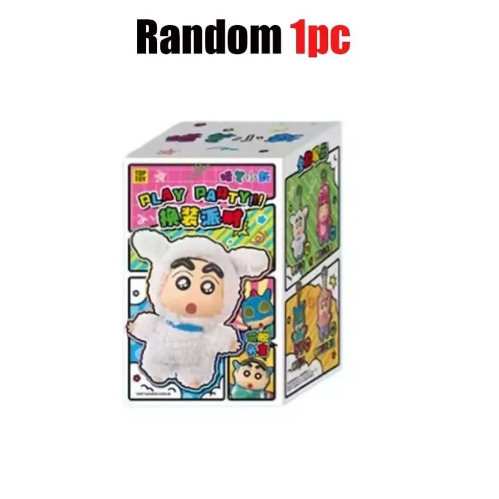 Crayon Shinchan Blind Box Party Outfit Figure Anime Mystery Box Collectible Toy 11