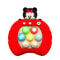 Disney Stitch Mickey Quick Push Game Console For Kids Portable Fidget Game Toy Competitive Handhe 2