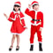 Kids Christmas Santa Costume Classic Red Holiday RolePlay Outfit For Boys Girls 2