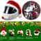 Festive Santa Claus Motorcycle Helmet Cover For Bikes Scooters 0