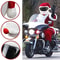 Festive Santa Claus Motorcycle Helmet Cover For Bikes Scooters 3