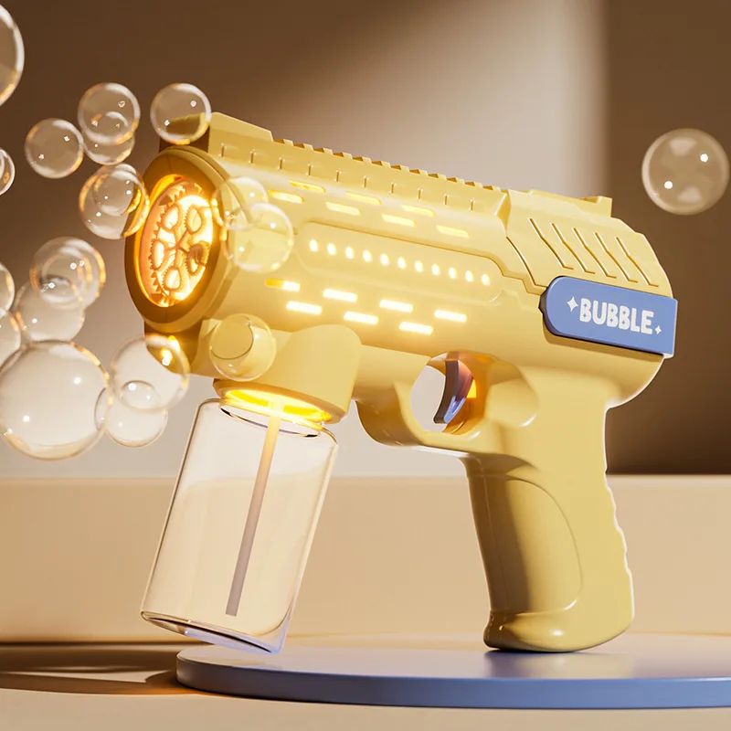 Unicorn Electric Bubble Gun Toy With Lights Automatic Bubble Blower For Kids Outdoor Fun 15