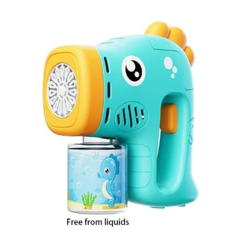 Unicorn Electric Bubble Gun Toy With Lights Automatic Bubble Blower For Kids Outdoor Fun 11