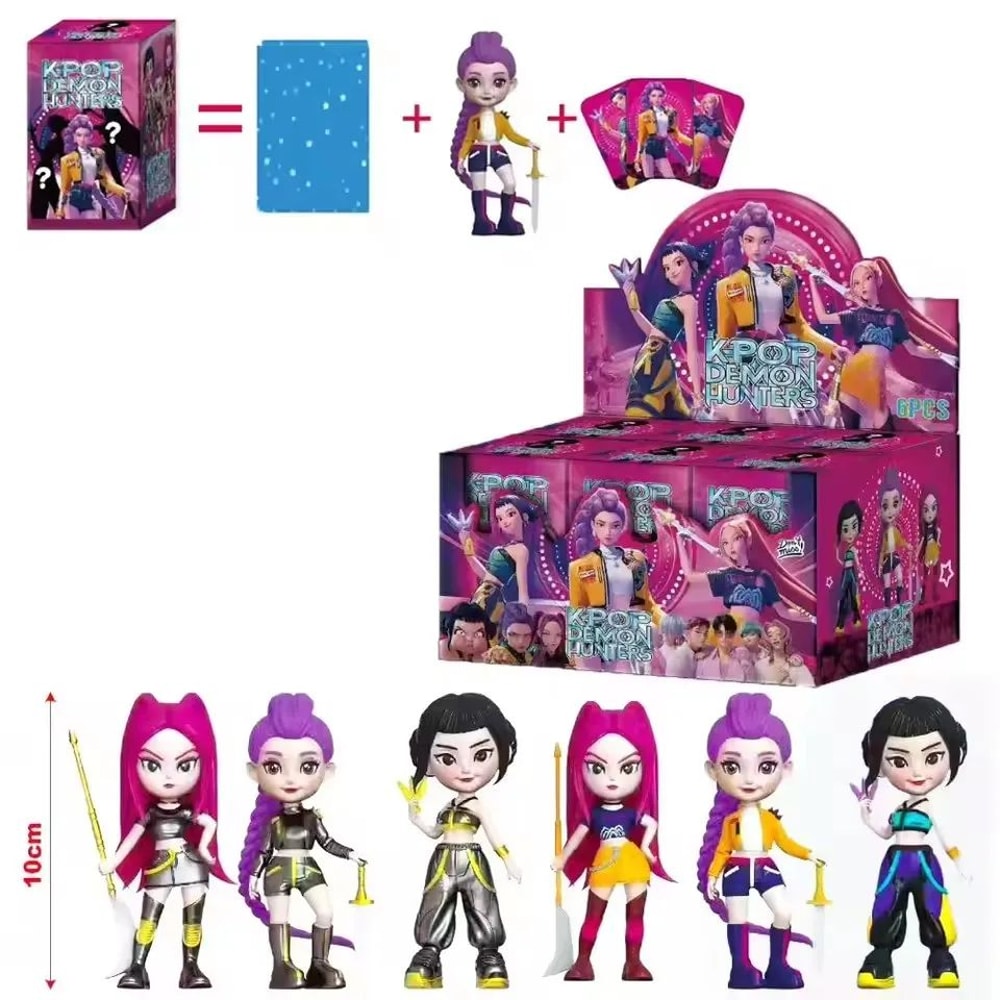 Devil Hunter Anime Blind Box Figure Collectible KPop Style Mini Statue For Desk Decor 1