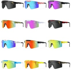 pit viper-style uv400 cycling sunglasses – wraparound sports shades for running & motorcycle riding