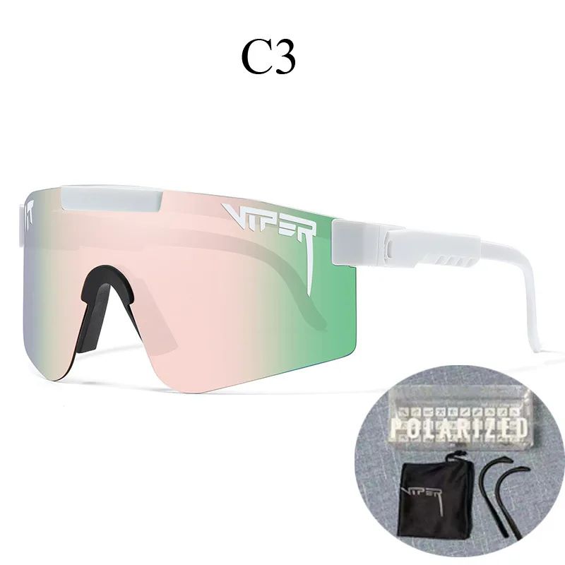 Pit ViperStyle UV400 Cycling Sunglasses Wraparound Sports Shades For Running Motorcycle Riding 4