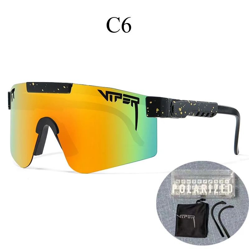 Pit ViperStyle UV400 Cycling Sunglasses Wraparound Sports Shades For Running Motorcycle Riding 7