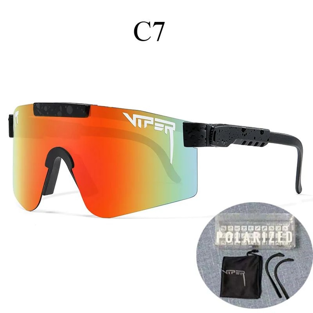 Pit ViperStyle UV400 Cycling Sunglasses Wraparound Sports Shades For Running Motorcycle Riding 8