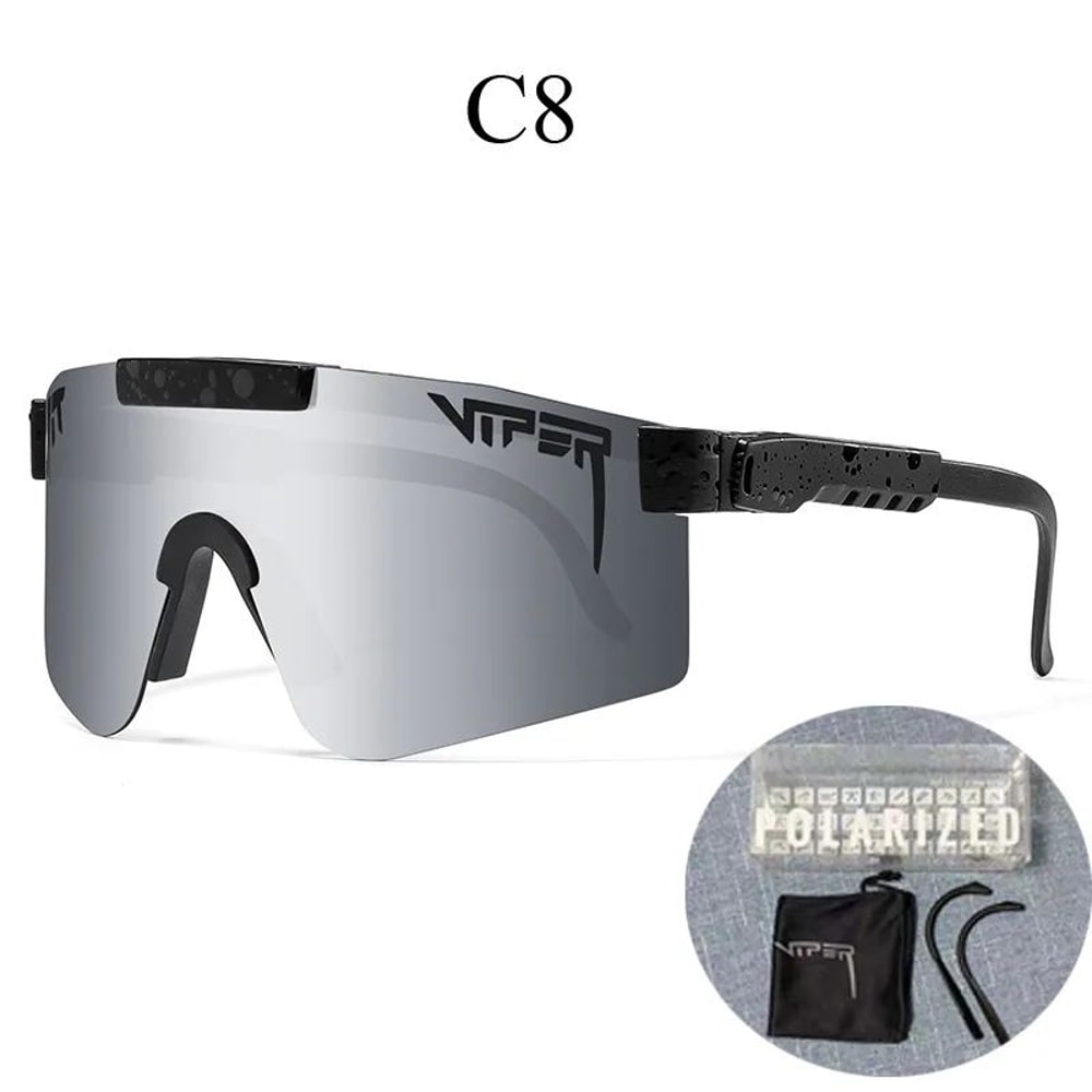Pit ViperStyle UV400 Cycling Sunglasses Wraparound Sports Shades For Running Motorcycle Riding 9