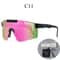 Pit ViperStyle UV400 Cycling Sunglasses Wraparound Sports Shades For Running Motorcycle Riding 12