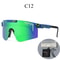 Pit ViperStyle UV400 Cycling Sunglasses Wraparound Sports Shades For Running Motorcycle Riding 13