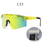 Pit ViperStyle UV400 Cycling Sunglasses Wraparound Sports Shades For Running Motorcycle Riding 16