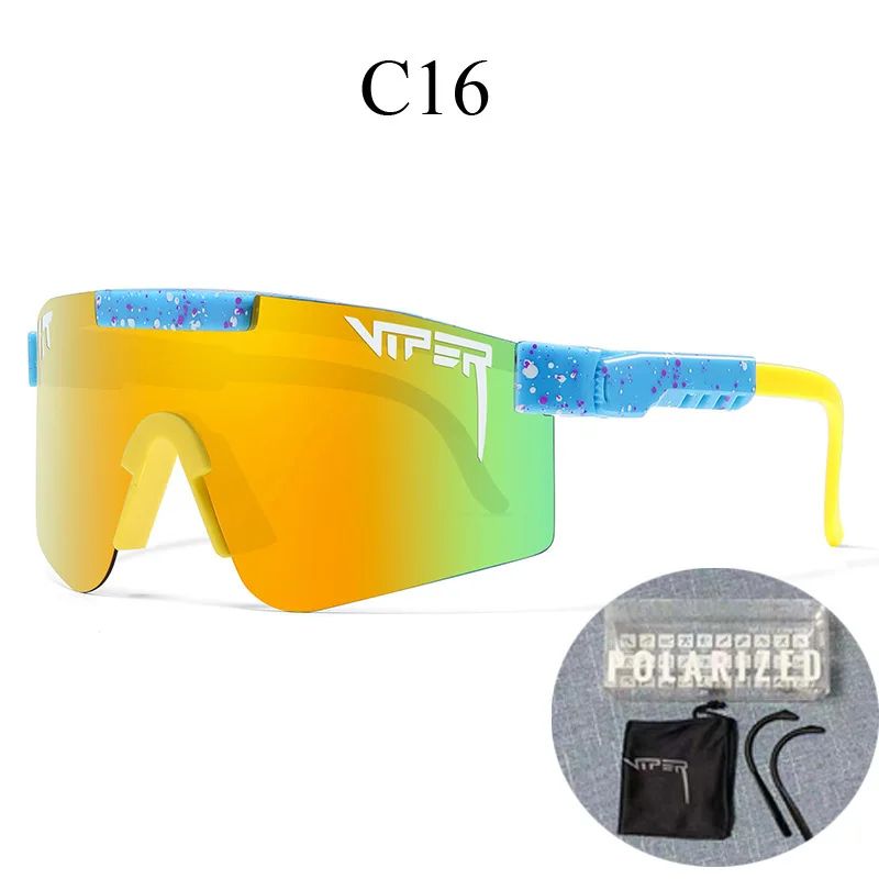 Pit ViperStyle UV400 Cycling Sunglasses Wraparound Sports Shades For Running Motorcycle Riding 17