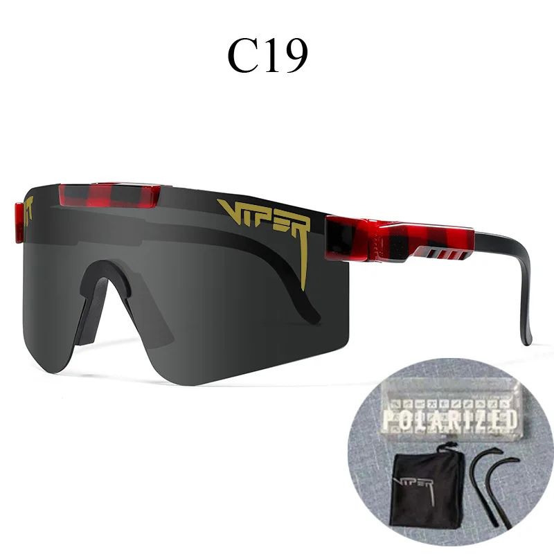 Pit ViperStyle UV400 Cycling Sunglasses Wraparound Sports Shades For Running Motorcycle Riding 20