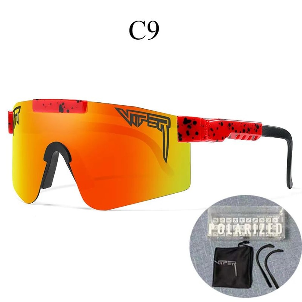 Pit ViperStyle UV400 Cycling Sunglasses Wraparound Sports Shades For Running Motorcycle Riding 10