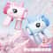 Unicorn Electric Bubble Gun With Lights Automatic Bubble Machine For Kids Outdoor Parties 1