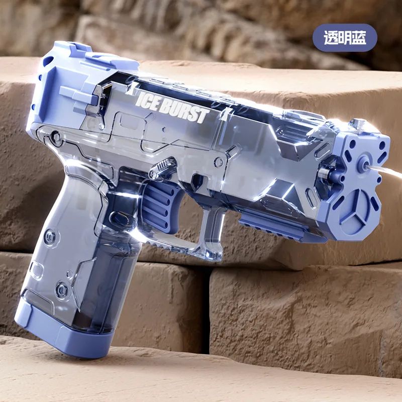 Summer Revolver Mechanical Water Gun Toy Kids Water Blaster For Beach Outdoor Play 15