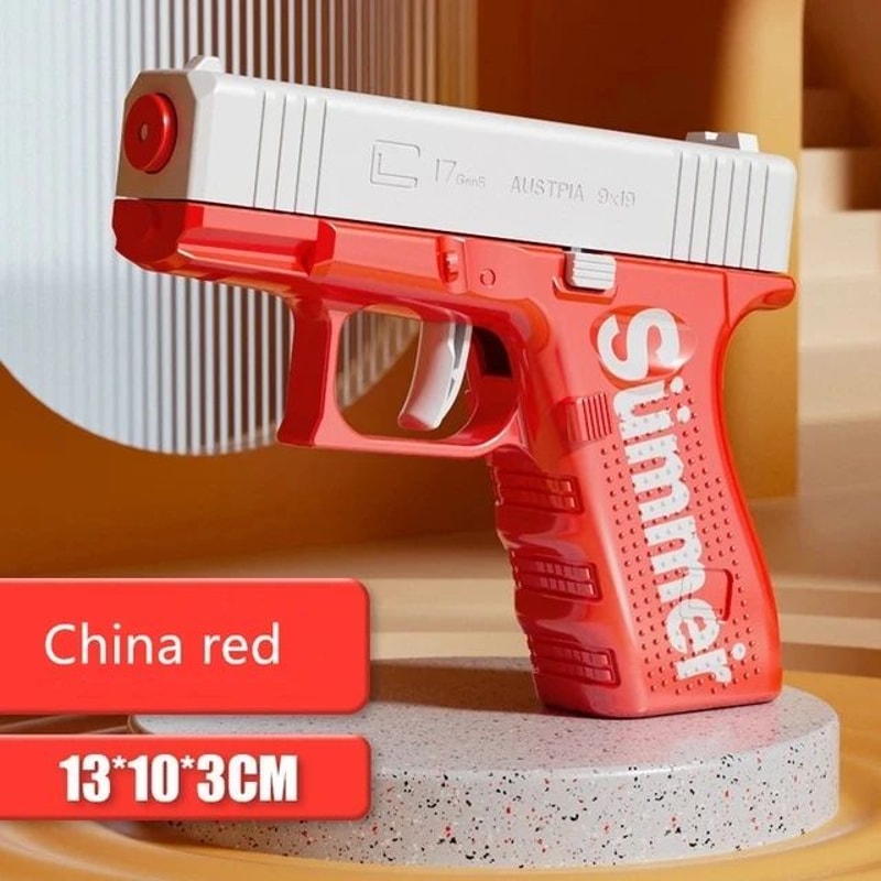 Summer Revolver Mechanical Water Gun Toy Kids Water Blaster For Beach Outdoor Play 10