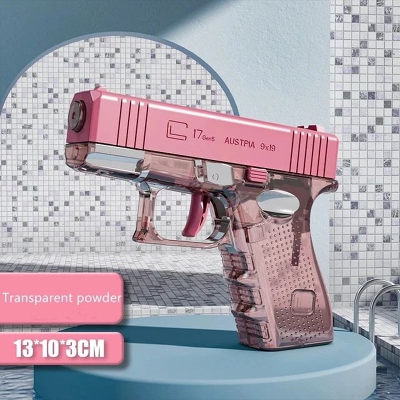 Summer Revolver Mechanical Water Gun Toy Kids Water Blaster For Beach Outdoor Play 11